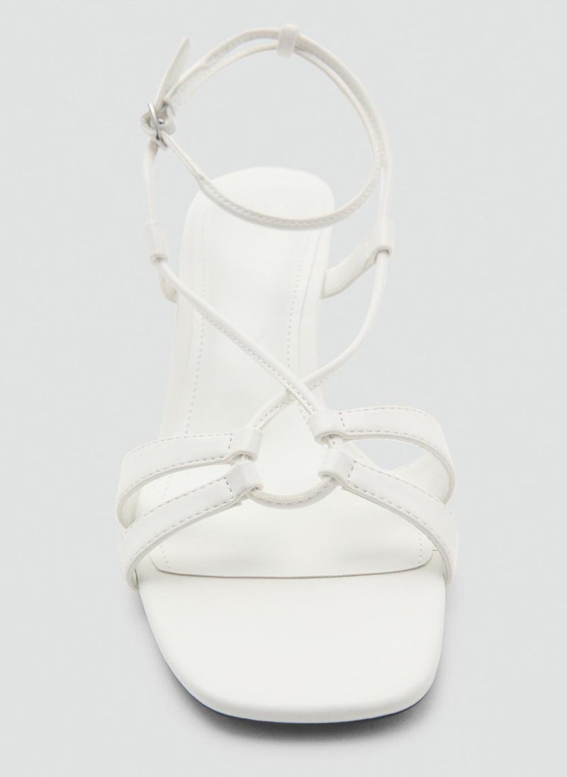 MANGO Combined-Strap Heeled Sandals  - Image 5