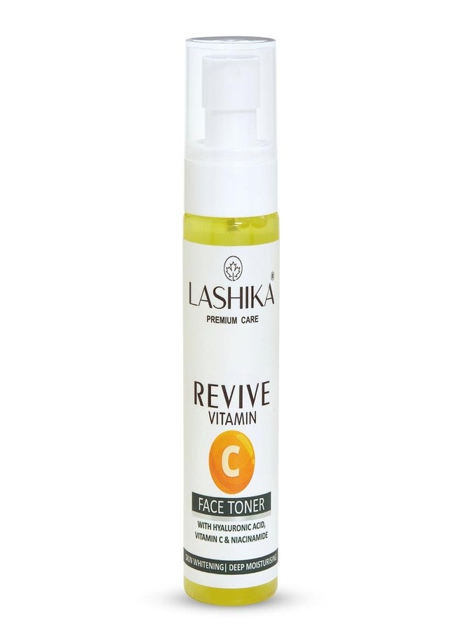 Lashika Revive Vitamin C Face Toner | With Niacinamide, Glycolic Acid & Hibiscus Oil | Pore Minimizing, Glow Boosting, Brightening Facial Toner | For All Skin Types | Dermatologically Tested | 100ml - Image 1