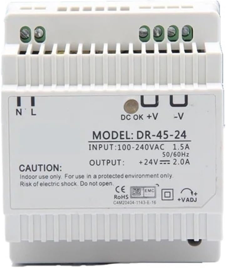 45W Factory Outlet Rail Mounted Power Supply 110V 220V AC to DC 12V 3.5A 24V 2A(24V) - Image 1