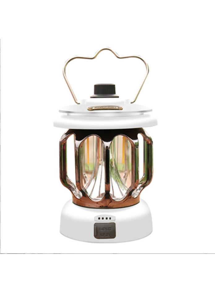 1Pcs Outdoor camping light LED retro convenient portable USB charging tent light white - Image 1