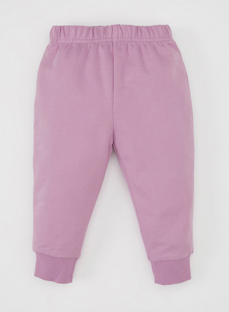 DeFacto Printed Crew Neck Sweatshirt Jogger Pants 2-Piece Set - Image 3