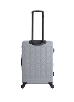 Discovery Discovery Reptile ABS Hardshell Medium Check-In Luggage Silver, Durable Lightweight Expandable Suitcase, 4 Double Wheel With TSA Lock Trolley Bag (24 Inch).  - Image 3