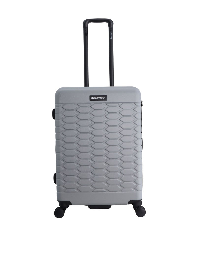 Discovery Reptile ABS Hardshell Medium Check-In Luggage Silver, Durable Lightweight Expandable Suitcase, 4 Double Wheel With TSA Lock Trolley Bag (24 Inch). - pzsku/ZC1B1B0107DCCB9EC857EZ/45/_/1720609082/add5271c-3931-41d9-b4df-2a3d5ea582dc