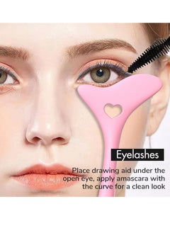 Oasisgalore Eyeliner Stencils Wing Tips, Silicone Eyeliner Aid, Drawing Aid, Lipstick Wearing Aid, Face Cream/Mask Applicator, Easy Makeup Tool, Resusable Silicone Eyeliner Tool, Eyeliner Applicator Tool  - Image 4