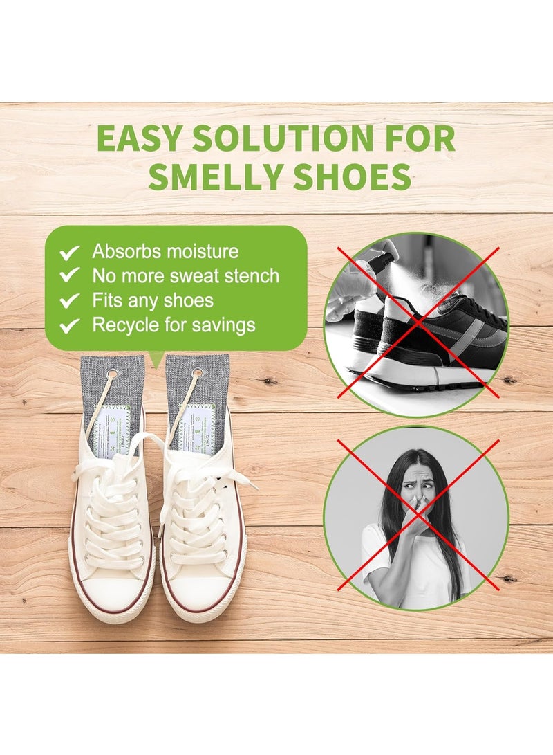 CLEVAST 6 عبوات من أكياس الفحم النشط من الخيزران لتنقية الهواء (6x60غ)، ماص طبيعي للروائح، مزيل للروائح ومزيل للرطوبة، أكياس تنقية الهواء للمنزل، الخزانة، الأحذية، معطر هواء السيارة - Image 3