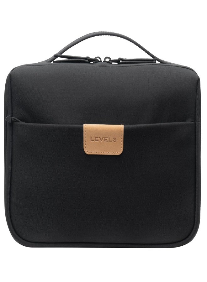 LEVEL8 Large Clear Toiletry Bag for Small Container, Black, 25*8*17CM - Image 1