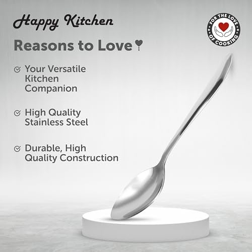 Fackelmann Happy Kitchen 6 Pieces Stainless Steel Baby Spoon Set for Home and Kitchen use | Shiny and Sturdy | Cutlery Set | Suitable for Yogurt, Soup, Ice-Cream, Cakes, Vegetables - 15cm, Silver - Image 4
