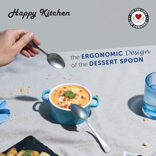 Fackelmann Happy Kitchen 6 Pieces Stainless Steel Baby Spoon Set for Home and Kitchen use | Shiny and Sturdy | Cutlery Set | Suitable for Yogurt, Soup, Ice-Cream, Cakes, Vegetables - 15cm, Silver - Image 2