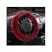 MUQIDA Fluffy Car Steering Wheel Cover 15 Inch Soft Warm Plush AntiSlip Furry Wheel Protector Universal Fuzzy Comfortable Steering Wheel Covers for Winter Car Accessories Wine Red - Image 2