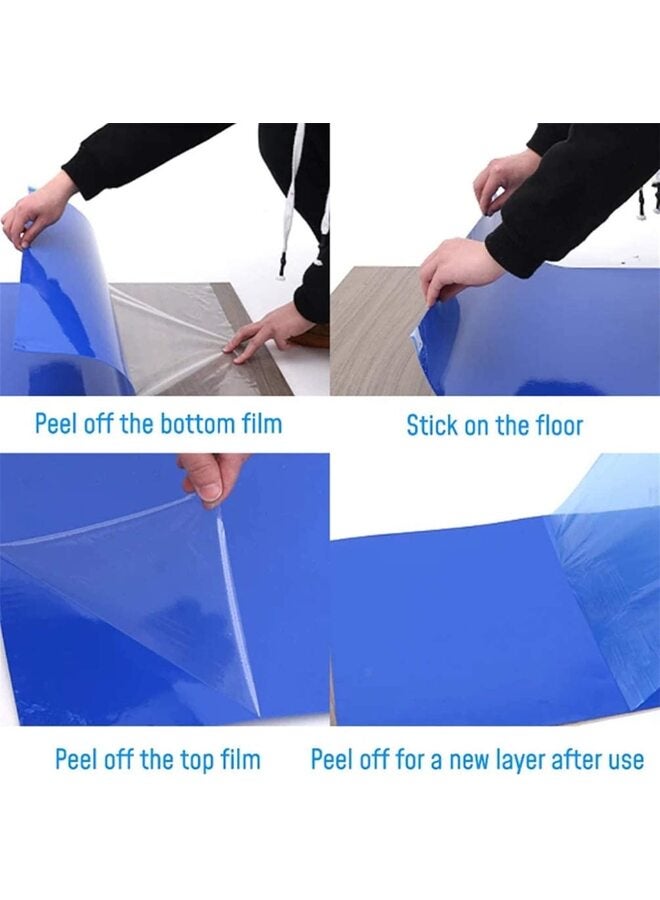 Cleanroom Tacky Mats Professional Grade Sticky Floor Protection Mats Blue Sticky Mat PVC Sticky Mats Adhesive Pads - Image 4