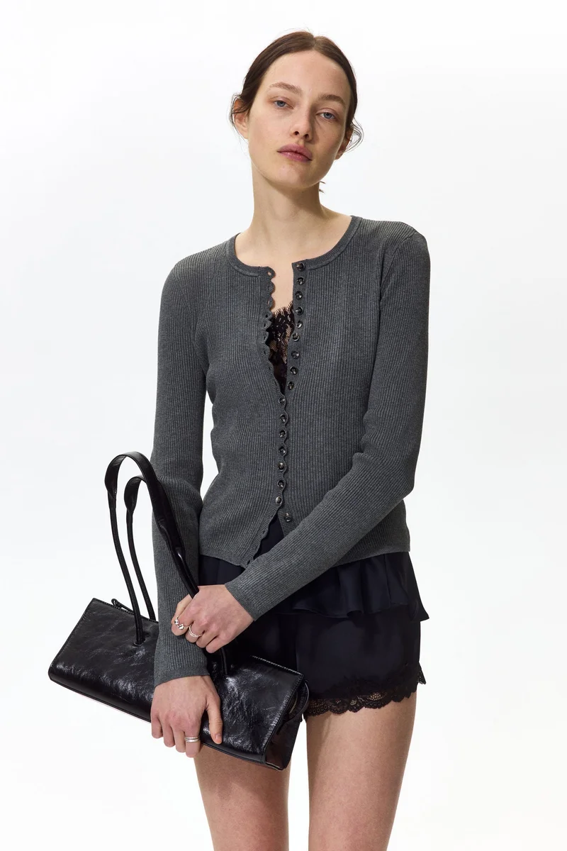 H&M  Ribbed cardigan for Women | Best Price UAE