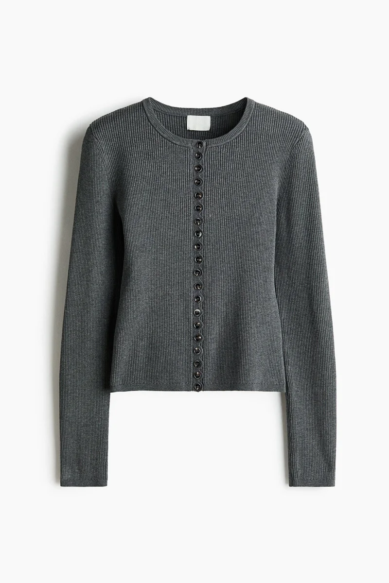 H&M  Ribbed cardigan for Women | Best Price UAE