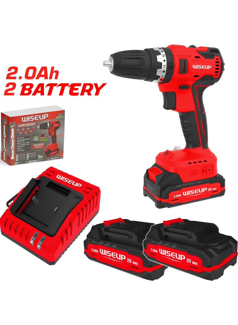 وايزأب مثقاب لاسلكي 21 فولت 10 مم برأس بلاستيكي - Image 1