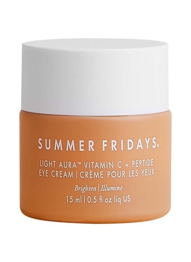 SUMMER FRIDAYS Summer Fridays Light Aura Vitamin C & Peptide Eye Cream - Brightening & Firming, 15ml  - Image 1