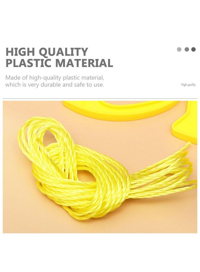 STOBOK Sliding Pull Shuttle Ball Game Heavy - Duty Plastic Grip Handles Steam Balls Weekend for Whole Families Kids Adualts, Purple Double Rallying Toys Cooperative Hand Draw Puller Toy, 7.9x4.7in - Image 5