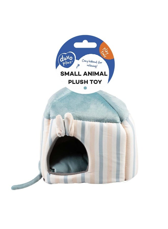 Duvo + Duvo+ Striped hideway House For Small Pets-Plush S - 20x16x20cm Multicolour - Image 2
