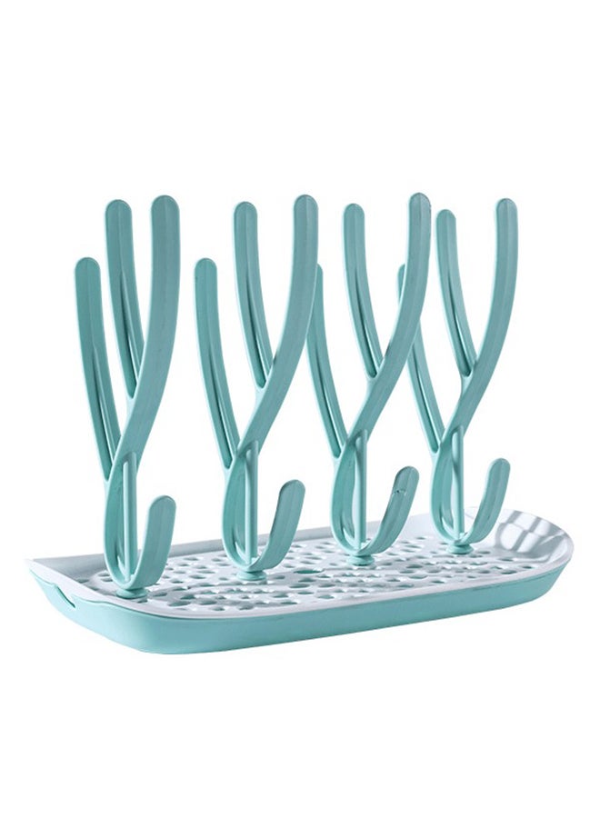 ORiTi Baby Feeding Bottle Drying Rack With Food Garde PP Material,100% BPA Free - Green - Image 1