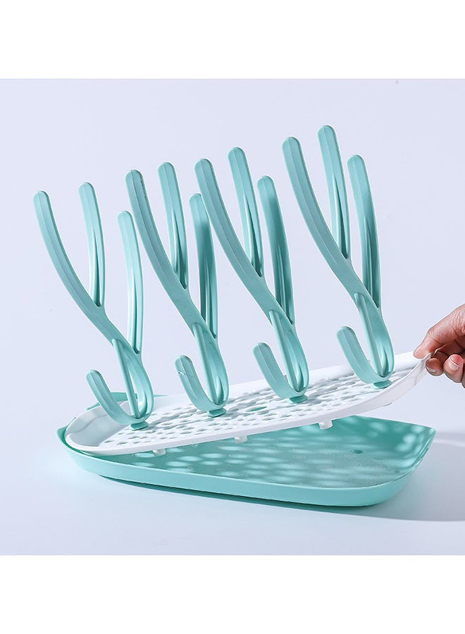 ORiTi Baby Feeding Bottle Drying Rack With Food Garde PP Material,100% BPA Free - Green - Image 3