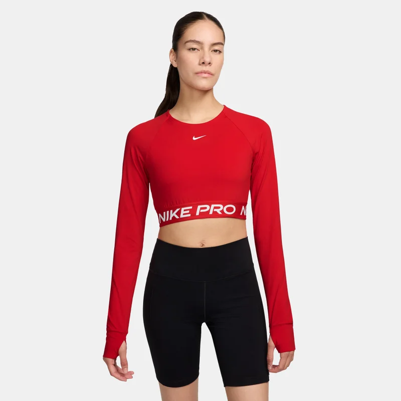 Nike Red Women's Pro Dri-FIT Crop Top for Women | Best Price UAE