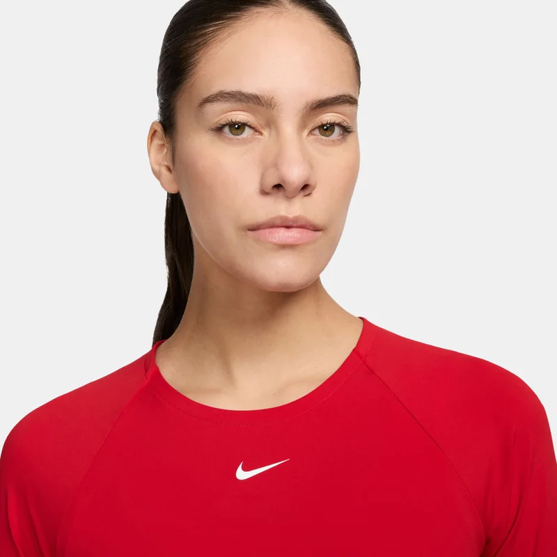 Nike Red Women's Pro Dri-FIT Crop Top for Women | Best Price UAE