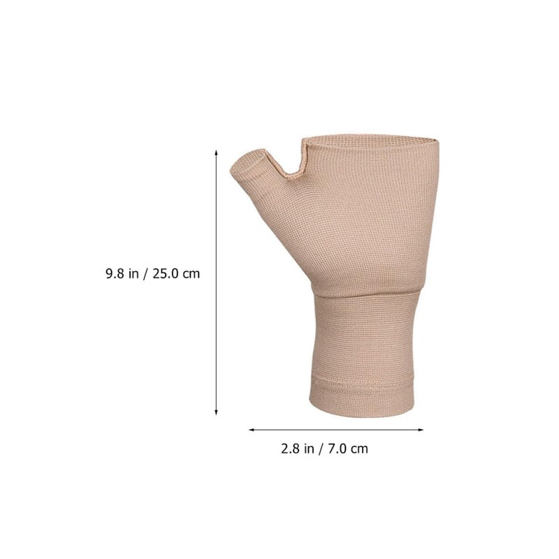 General compatible practical design Arthritis Compression Gloves Fingerless Therapy Gloves Skin Tone Elastic Anti-skid for Joint Relief and Sports Use Size S Strong durable raw material Anti slip Continuous warehouse supply Easy transit optimized build Ready-to-ship local stock Nationwide warehouse layout Quick use-switch compatible build Heat insulation layer Trendy versatile build Batch uniform stable quality Salt resistant coating Space saving design picks Multi-price design picks Budget friendly trendy design All-round applied quality Various fittings In-house warehouse packing Temp resistant Light & sturdy Updated modern design Fade proof Multi option design Indoor outdoor use Surface safe - Image 2