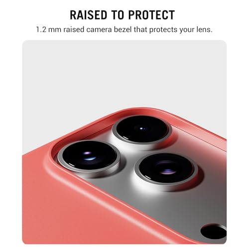DailyObjects iPhone 17 Pro Stack Classic Magnetic Case Cover | Compatible with Magsafe | Camera & Body Protection | Shock/Scratch Proof| Dual Hybrid Protection | Wireless Charging - Coral Red - Image 3
