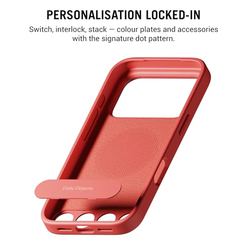 DailyObjects iPhone 17 Pro Stack Classic Magnetic Case Cover | Compatible with Magsafe | Camera & Body Protection | Shock/Scratch Proof| Dual Hybrid Protection | Wireless Charging - Coral Red - Image 4