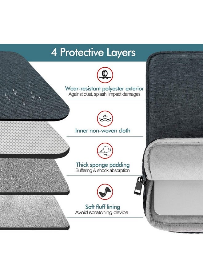 Moca - MOCA 9/11 Inch Tablet Sleeve Carrying Case for iPad 10.2,10.9, Air 3 iPad Pro 11 2021-2018, iPad Air 4 10.9 2020, Galaxy Tab Tab S8/S7/ A7 Lite/Tab A 10.1 Tablet Protective Sleeves Bag (Space Grey) - Image 1
