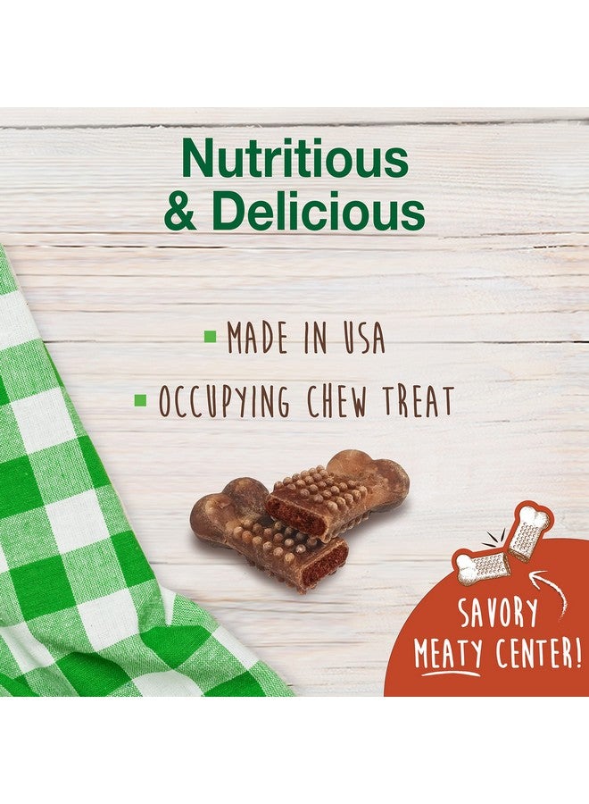 Nylabone Healthy Edibles Natural Dog Chews Long Lasting Meaty Center Beef Flavor Treats for Dogs, Small (12 Count) - Image 4