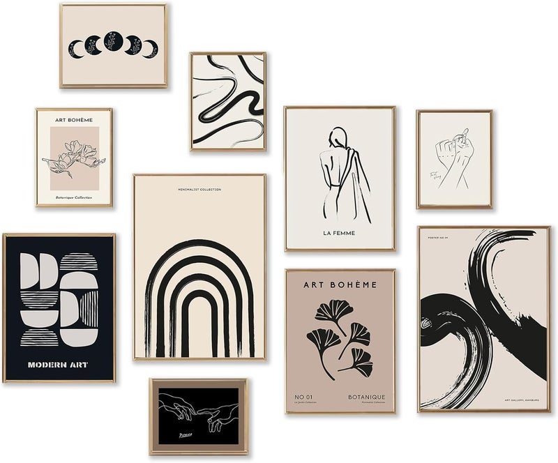 KBKBART Minimalist Boho Wall Art Prints - Image 1