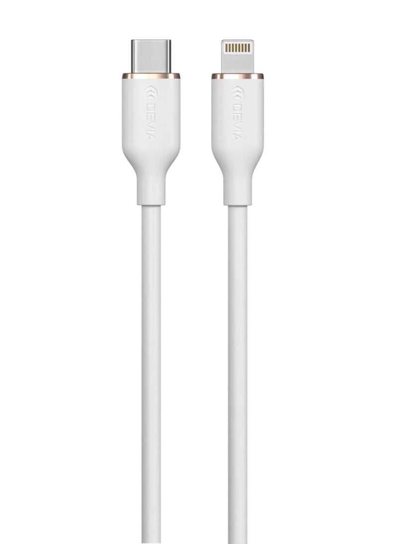 ديفيا كيبل ايفون تايب سي من ديفيا 27 واط 1.2. متر يشحن جهازك بسرعة  تصل إلى 50% في 30 دقيقة. يدعم نقل البيانات بسرعة 480 ميجابايت في الثانية - Image 2