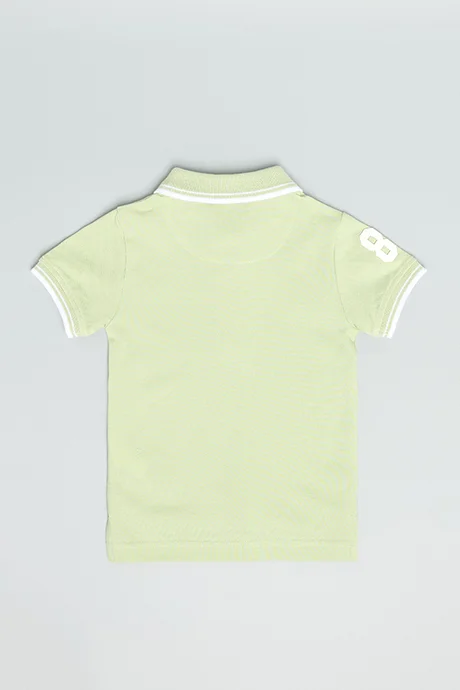 أر أند بي Print Detail Polo T-Shirt and Short Sleeves