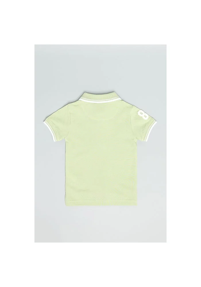 أر أند بي Print Detail Polo T-Shirt and Short Sleeves