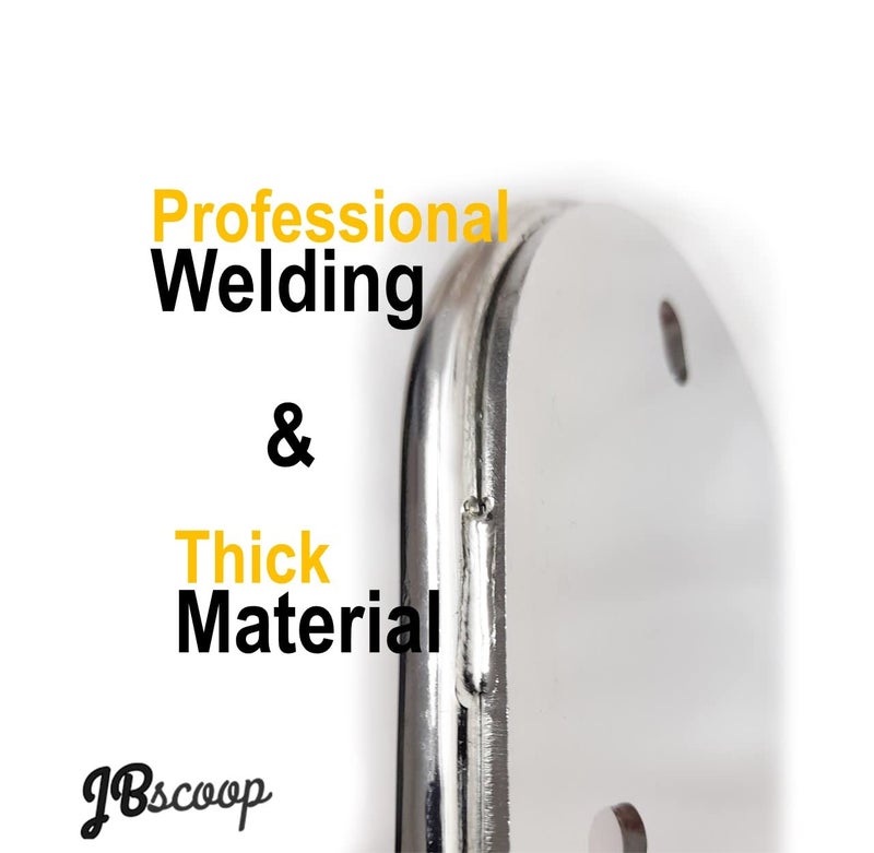 JBscoop Garden Hose Holder Stainless Steel Small Wall Mount Garden Hose Hook, Ideal for Water, Air, Hydraulic Hose, Ropes, Extension Cords Heavy Duty & Rust Proof (2) - Image 4