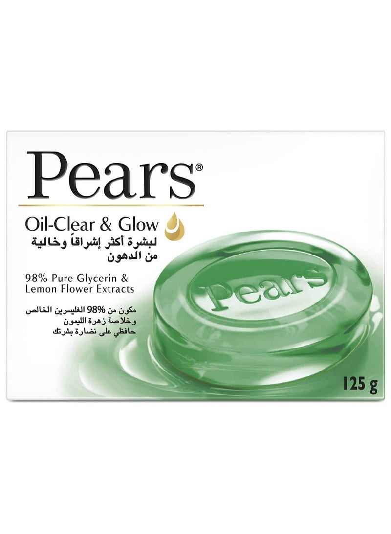 Pears 3 Pieces of Soap Oil Clear With Lemon Flower extract & 98% pure Glycerin,125g - Image 3