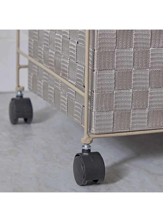 Home Box Strap 4-Drawer Cabinet With Casters 35 x 85 x 30 cm