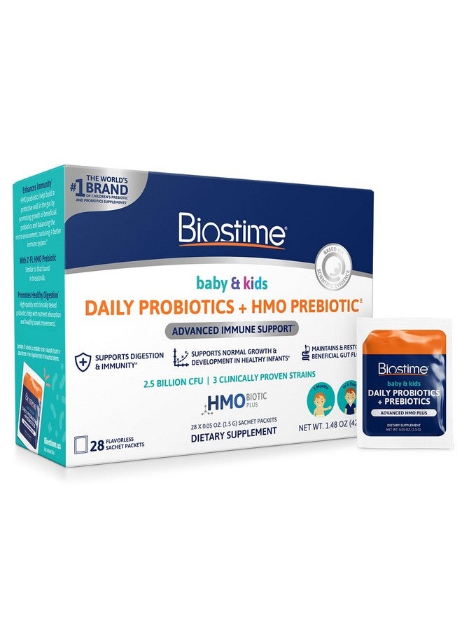 Biostime Baby Probiotic for Kids with HMO & Prebiotic Fiber | Kids Immune Support | Constipation Relief and Digestion Support Probiotics for Kids, Toddlers and Infants - 28 Powder Packets - Image 1