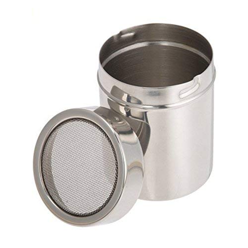 Thermometer World Chocolate Shaker with 16 Piece Coffee Stencils Set for Coffee Lovers Decorating Cappuccino Latte Hot Chocolate Cocoa Cake Design Decoration Duster - Image 4