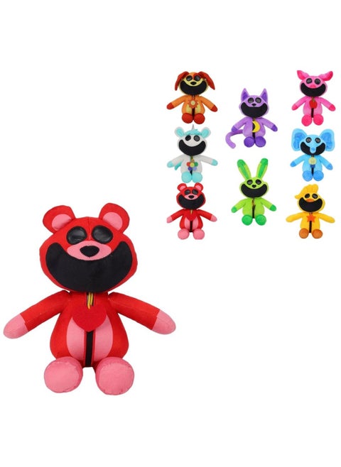2024 New Smiling Critters Plush 12 Inch Smiling Critters Plush Toys, Catnap Plush, Smiling Critters Stuffed Animal Plushies for Game Fans (Red)