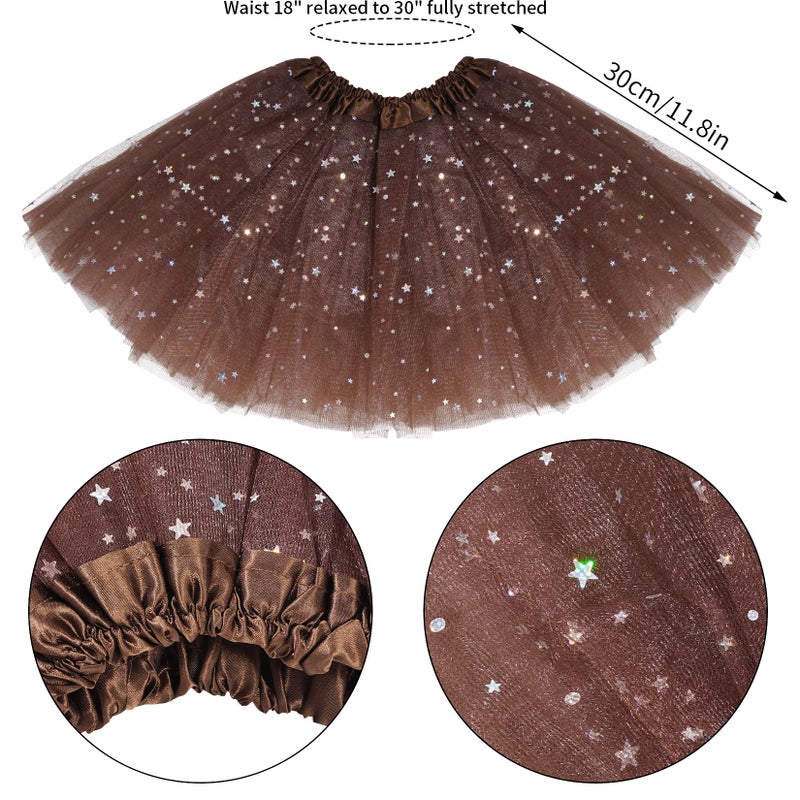 Dxhycc Cat Costume Leopard Cat Ears Headband Tail Bowtie Tutu and Leopard Face Sticker for Halloween Dress Up - Image 2