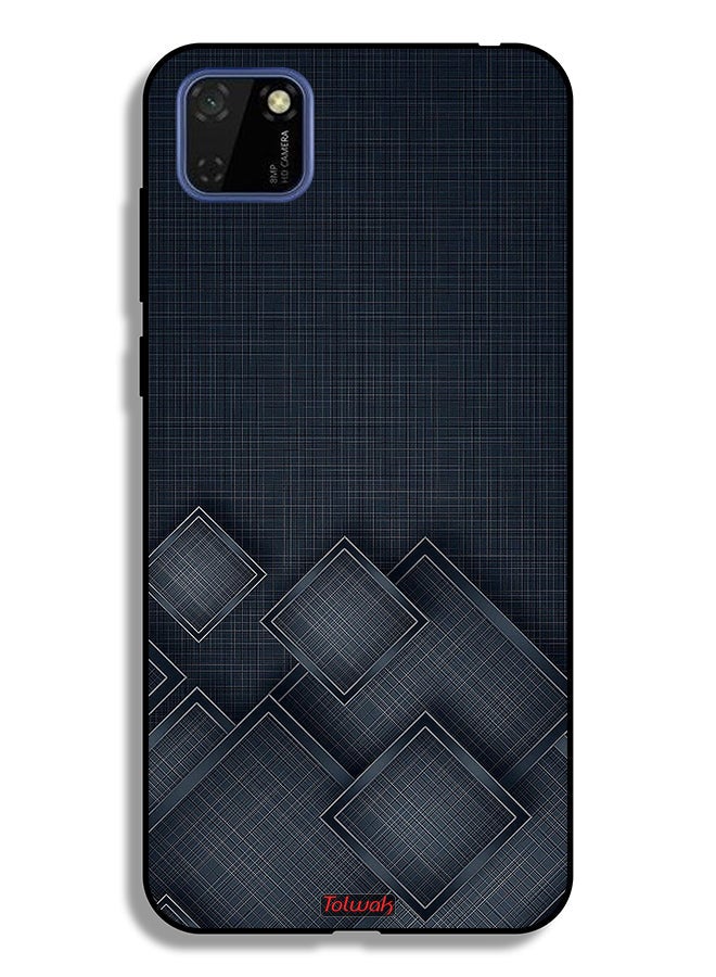 Tolwak Huawei Y5p Protective Case Cover Squares Pattern On Cloth - Image 2