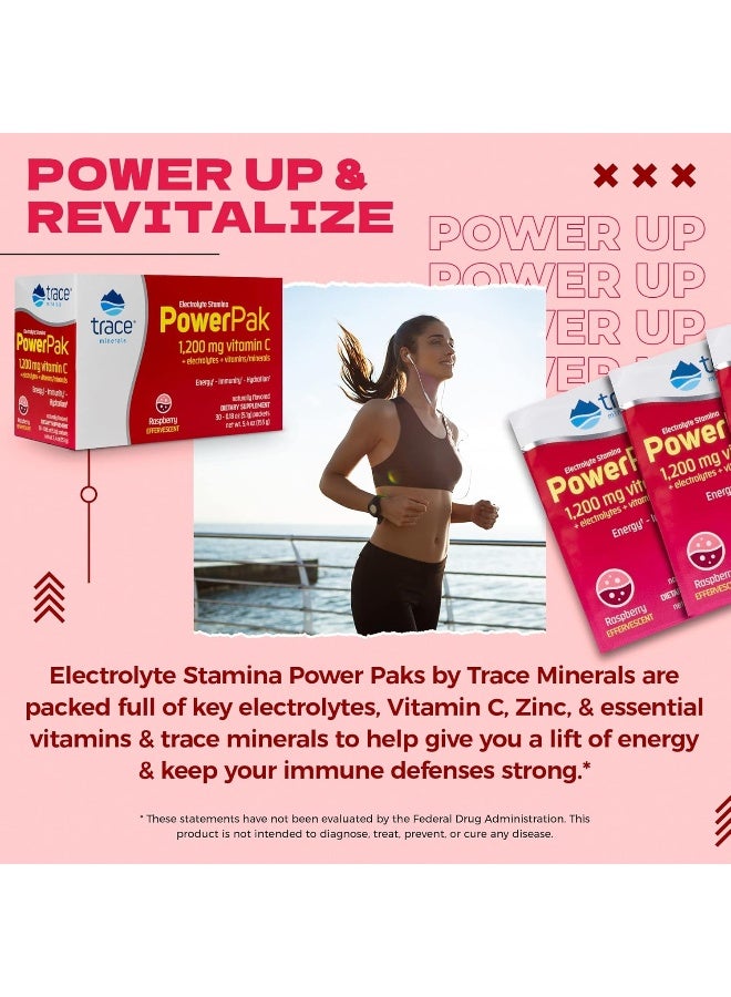 Trace Minerals Research Trace Minerals PowerPak Raspberry Electrolyte Stamina  - Image 3