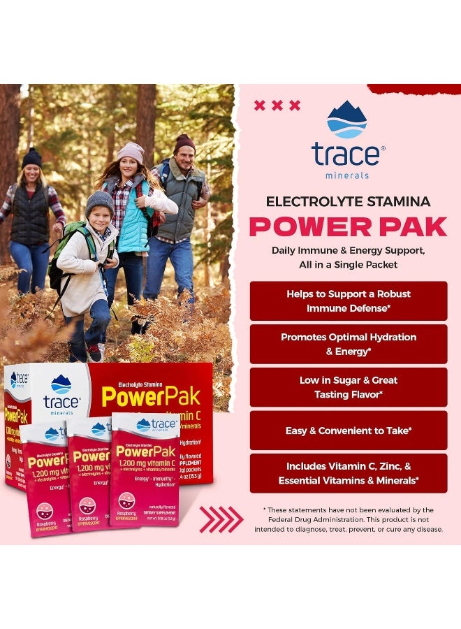 Trace Minerals Research Trace Minerals PowerPak Raspberry Electrolyte Stamina  - Image 2