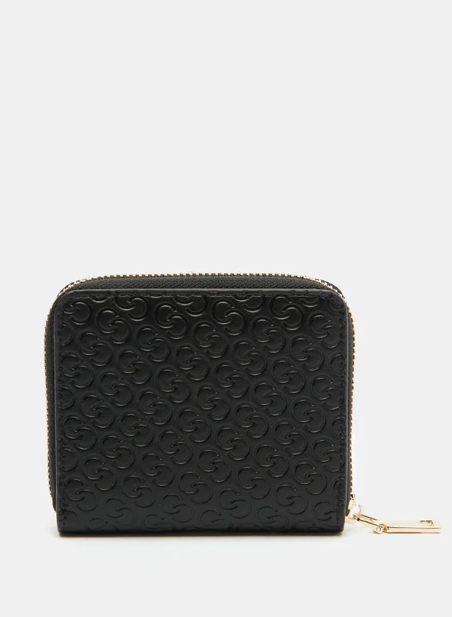 سيليست Monogram Embossed Zip Around Wallet