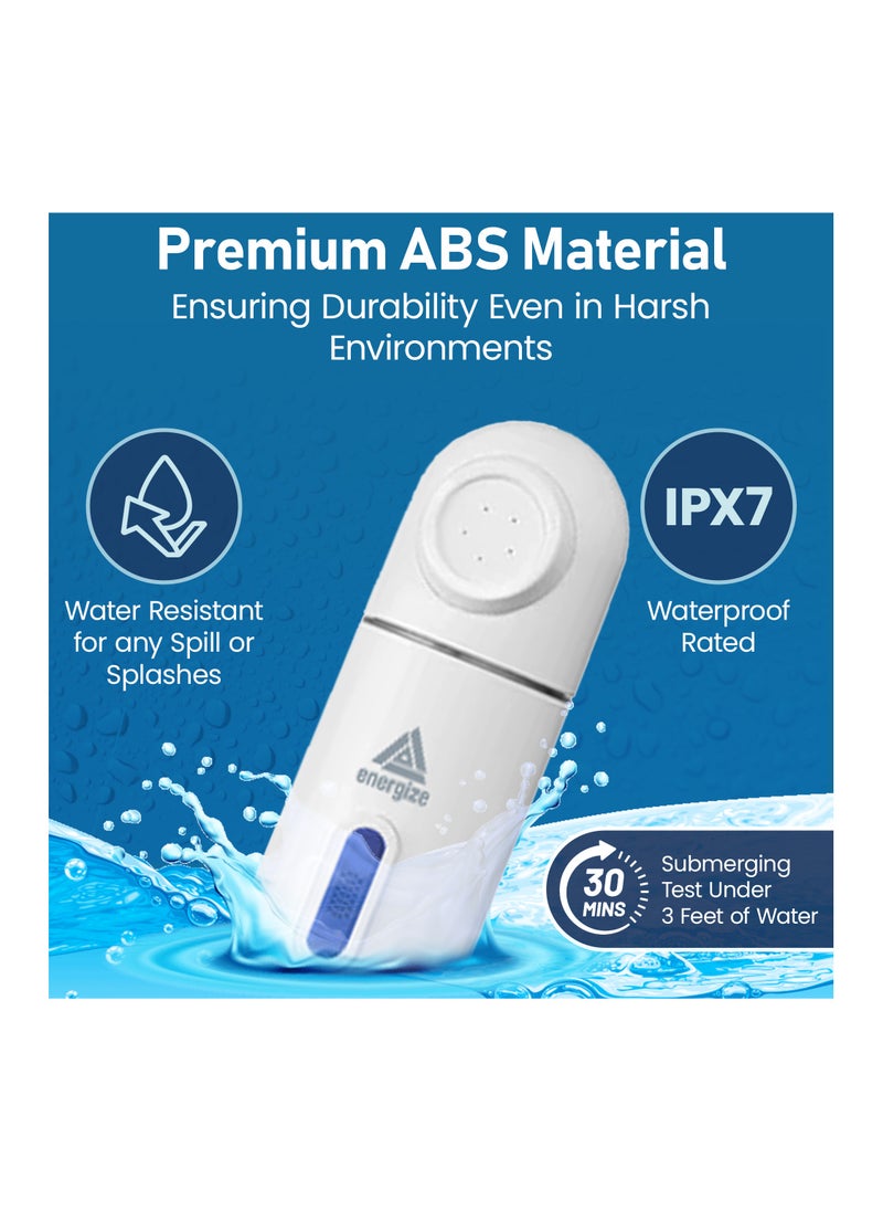 Energize Portable Bidet With 350ml Reservoir, High Pressure Mini Electric bidet Rechargeable Handheld Travel Bidet, Portable shattaf Water Sprayer for Women and Men, Personal Hygiene Cleaning, Postpartum Care  - Image 4
