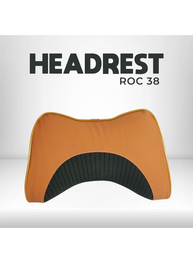 روكا وسادة مسند رأس للسيارة من الإسفنج الذكي (Memory Foam) – تصميم مريح داعم للرقبة والرأس، مناسبة لمقاعد القيادة والمكاتب – مقاس 35 سم (ملاءمة شاملة) - Image 1