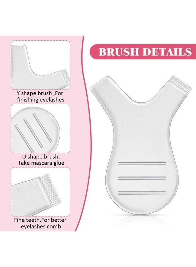 مايتيز 60 قطعة Y مشط رمش رفع فرشاة رمش تجعيد فرشاة ماكياج الجمال أداة لوازم لرموش تطعيم رمش تمديد - Image 4