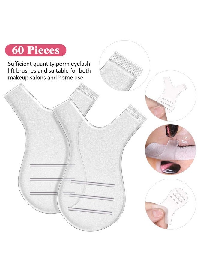 مايتيز 60 قطعة Y مشط رمش رفع فرشاة رمش تجعيد فرشاة ماكياج الجمال أداة لوازم لرموش تطعيم رمش تمديد - Image 2