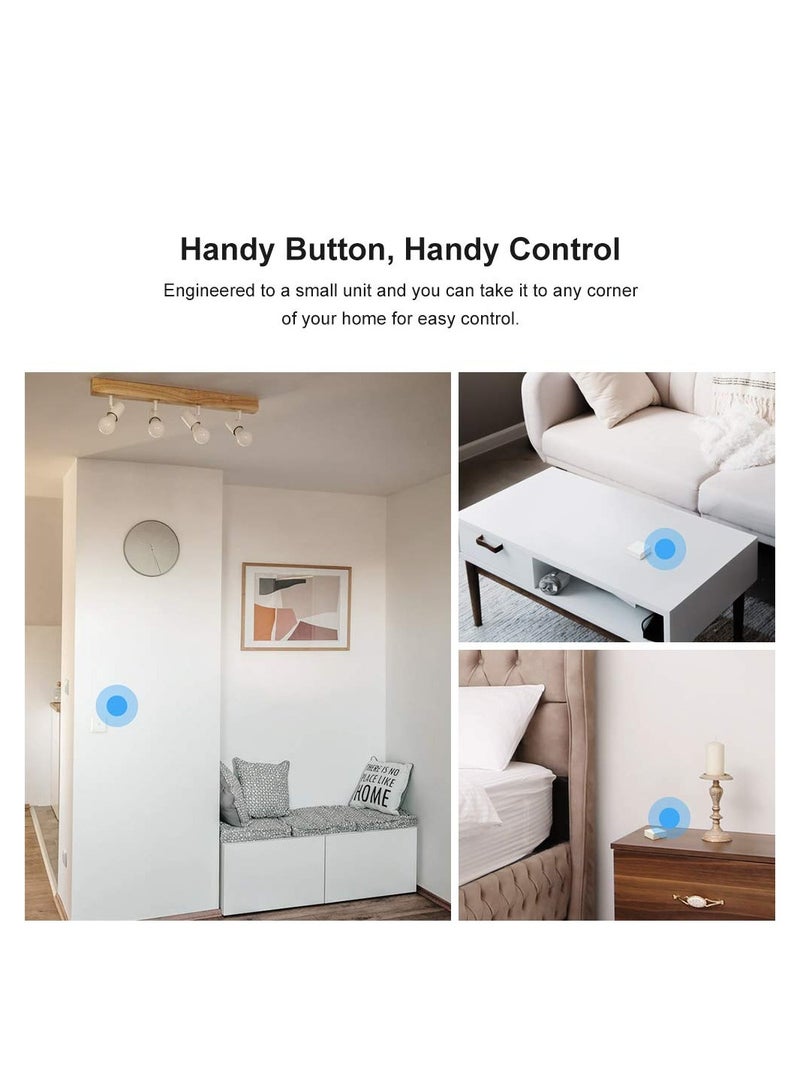 Zigbee Wireless Switch, Supports To Create Smart Scenes, Trigger the Connected Devices on Ewelink APP with Three Control Options, ZigBee Bridge Required(Battery Is Not Included)
