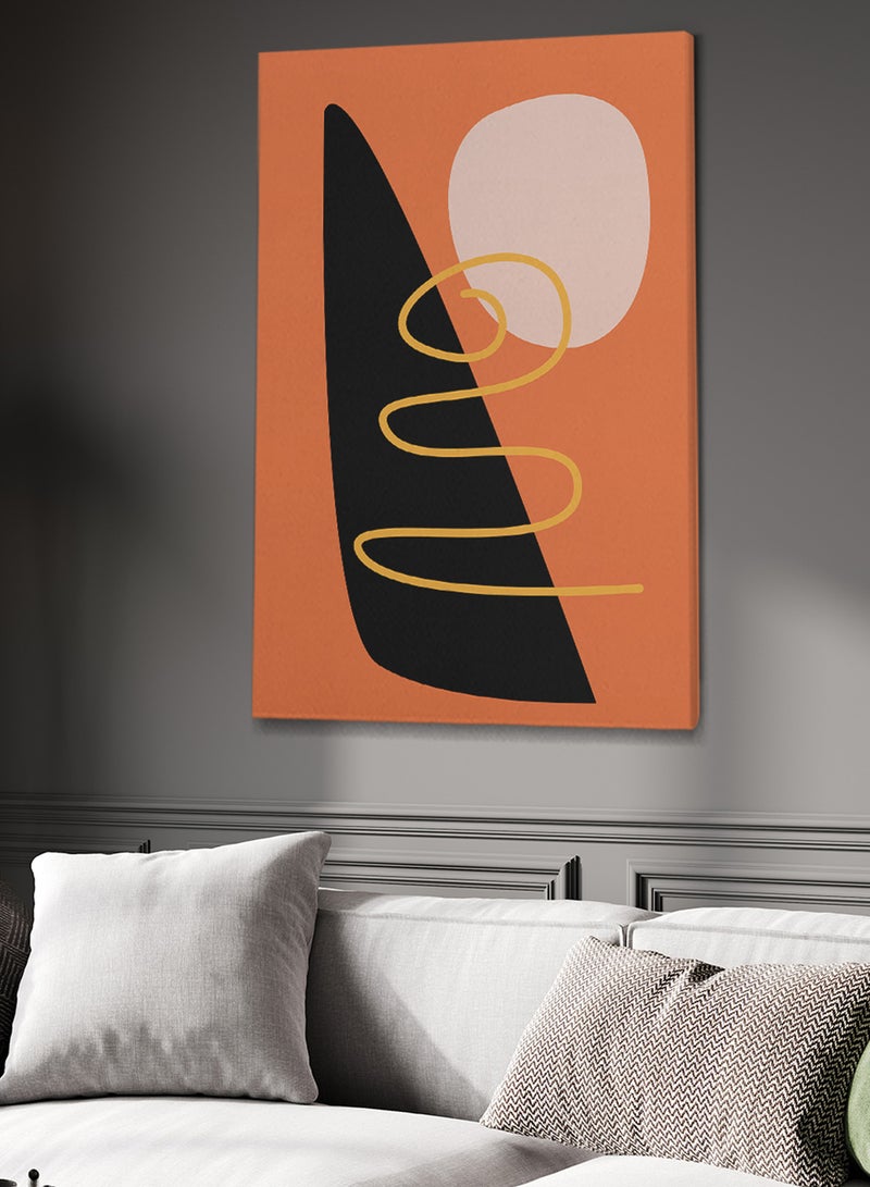 LOWHA Framed Canvas Wall Art Stretched Over Wooden Frame with Modern Art Pattern Painting - Image 3